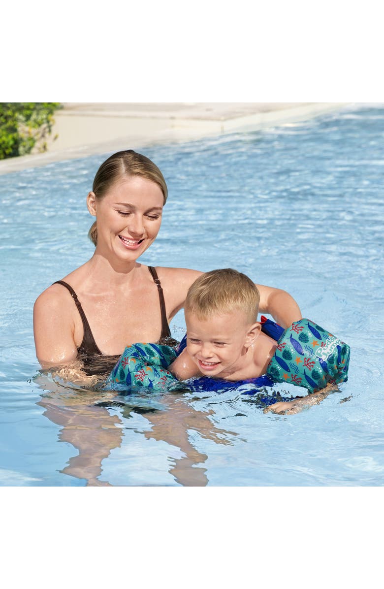 Puddle Jumper Child Deluxe Life Vest, Whale Shark, Alternate, color, Multicolored