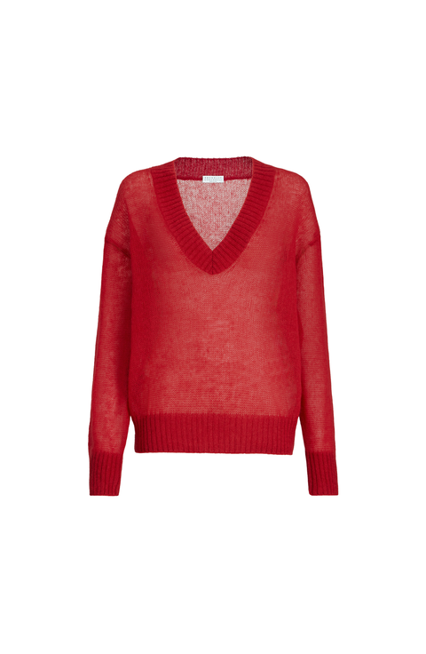 Virgin wool and mohair sweater