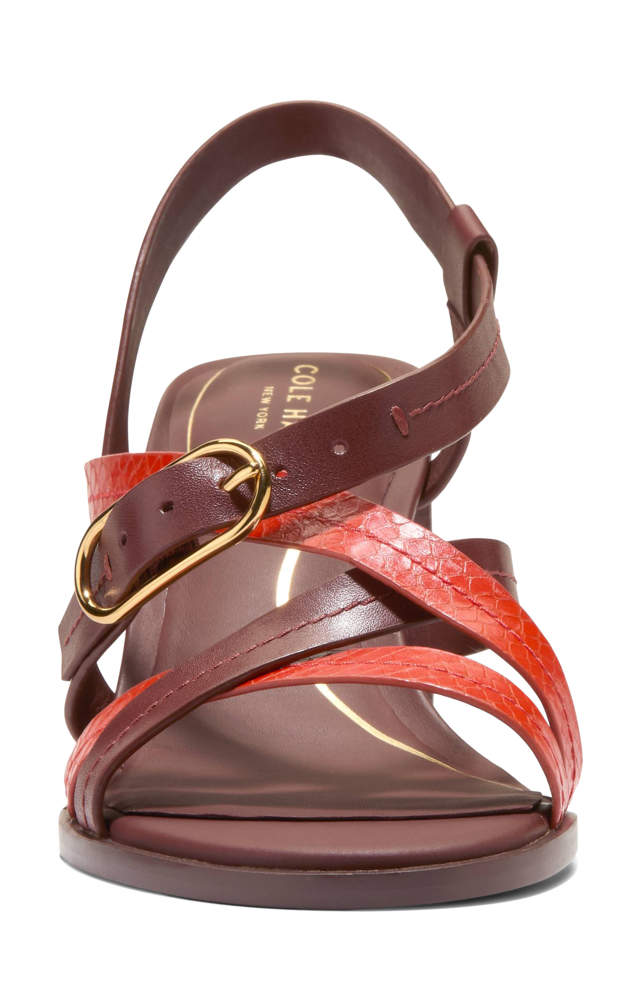 Dillon Slingback Sandal, Alternate, color, MAHOGANY/ SUMMER FIG SNAKE