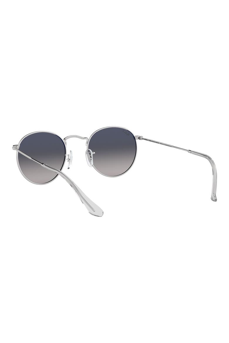 53mm Polarized Round Sunglasses, Alternate, color, SILVER GRADIENT