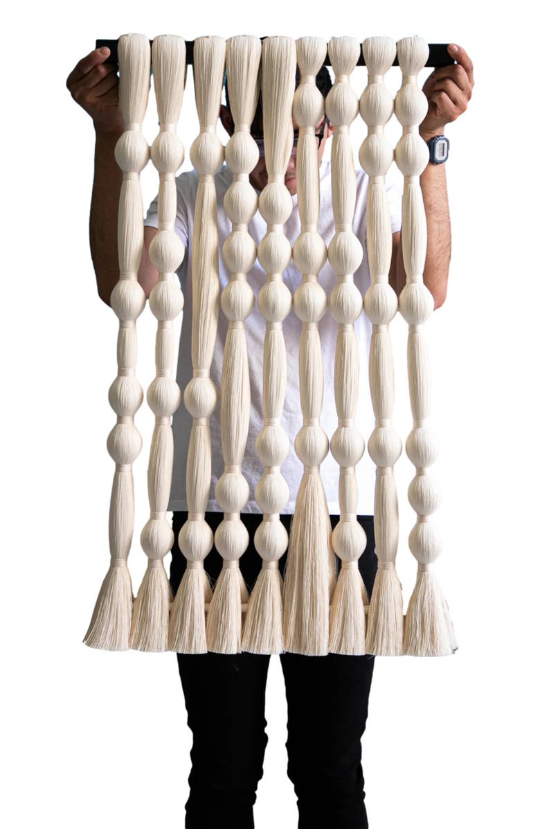 Caralarga Mitla Mini Tapestry, Alternate, color, White