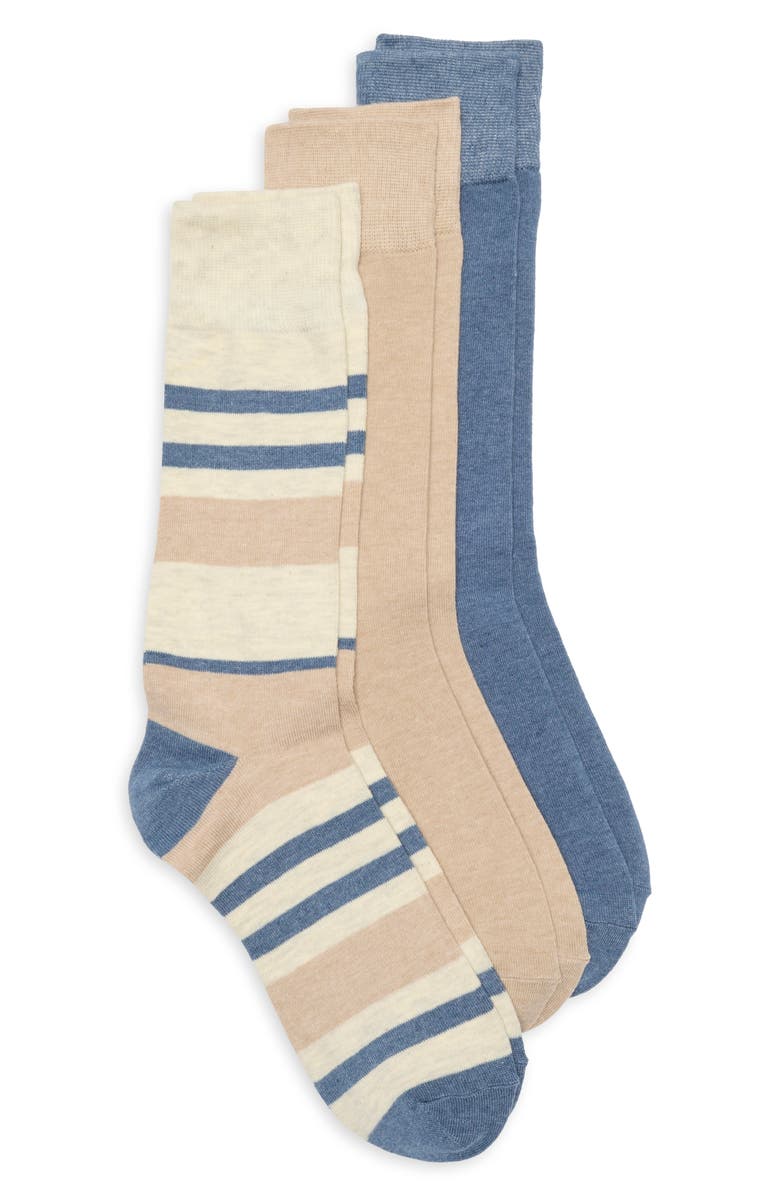 Cole Haan Assorted 3-Pack Dress Socks, Main, color,