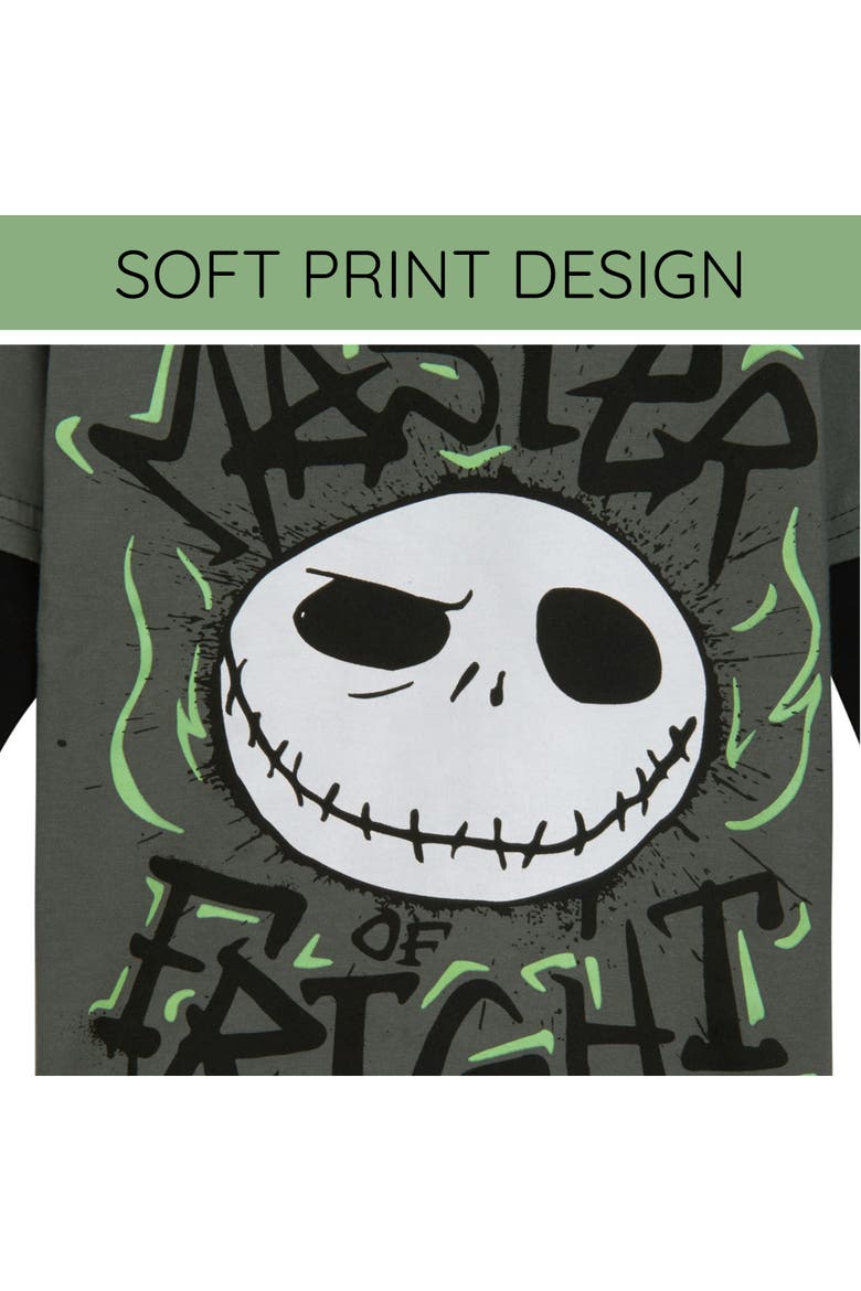 Nightmare Before Christmas 2-Piece Tee and Pants Set, Alternate, color, Jack Skellington Grey