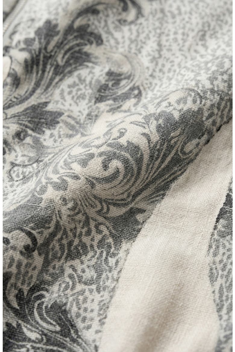 Printed Zip Front Jacket, Alternate, color, Ivory / Grey