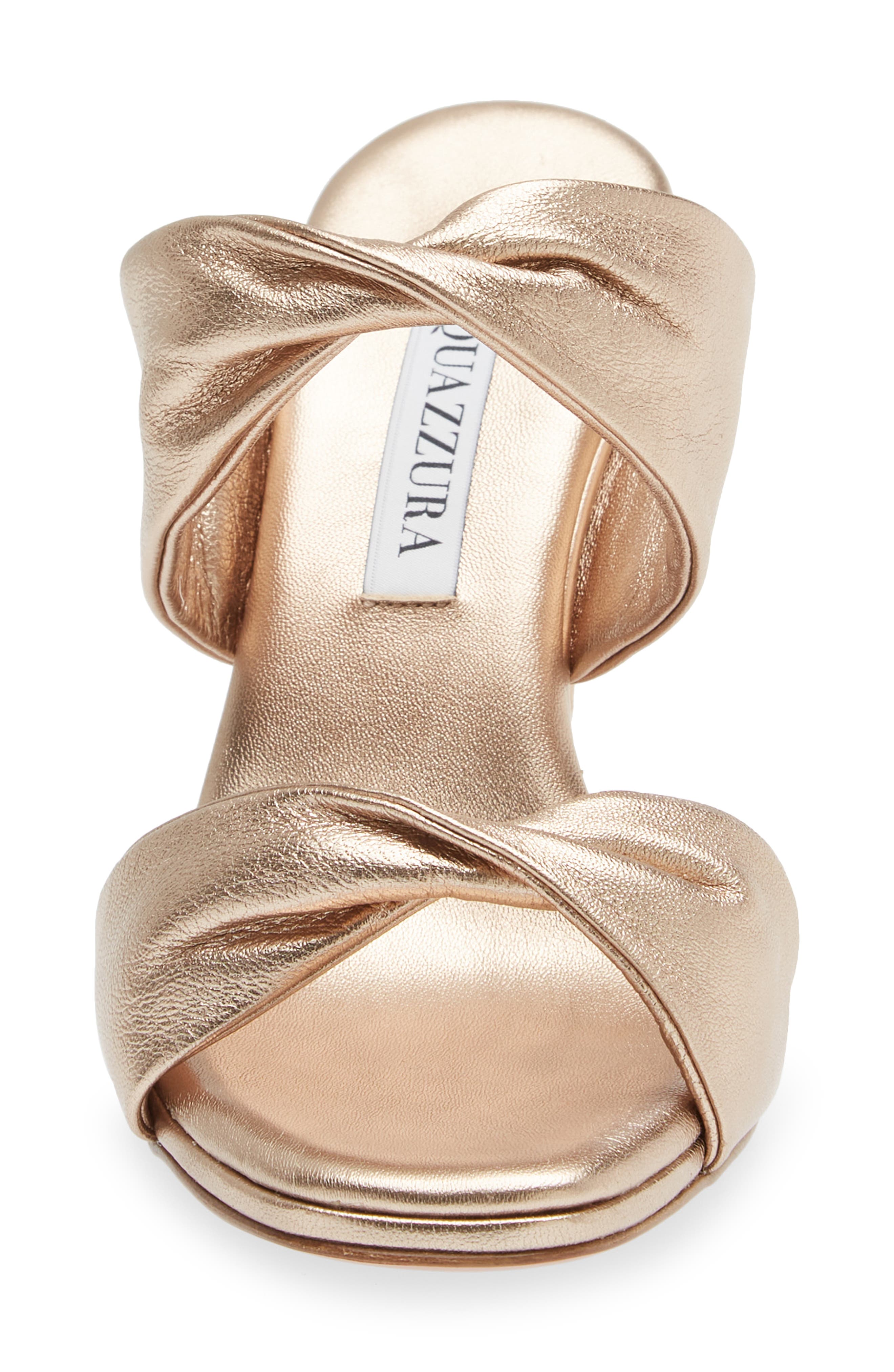 Aquazzura Twist Wedge Slide Sandal, Alternate, color, 