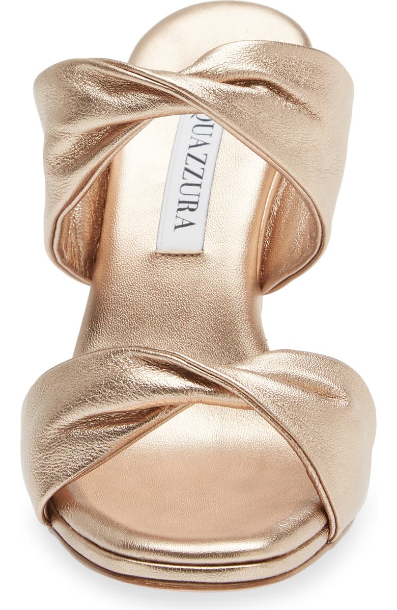 Aquazzura Twist Wedge Slide Sandal, Alternate, color,