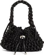Jimmy Choo Small Cinch Satin Bucket Bag