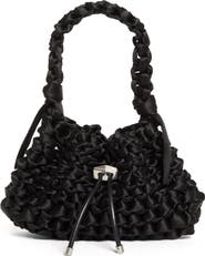 Jimmy Choo Small Cinch Satin Bucket Bag