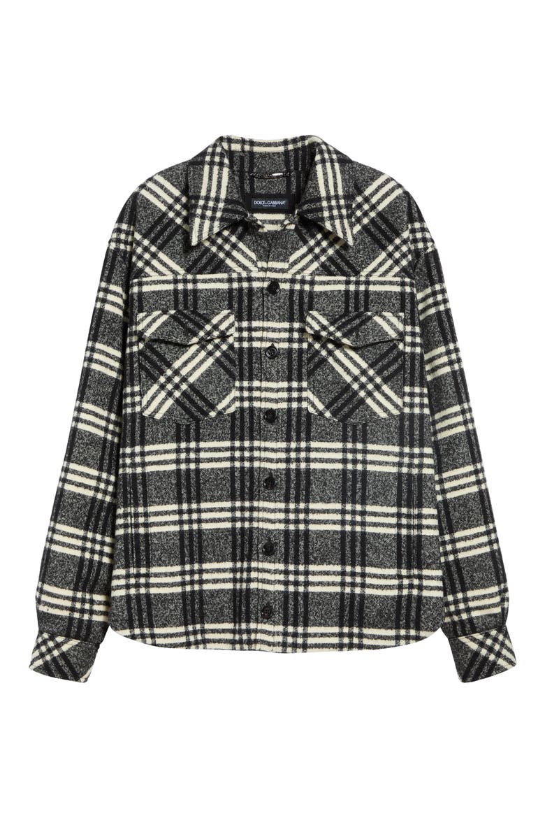Tartan Plaid Virgin Wool Blend Shirt Jacket, Main, color, QUADRI-CHECK-TARTAN