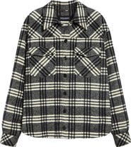 Dolce&Gabbana Tartan Plaid Virgin Wool Blend Shirt Jacket