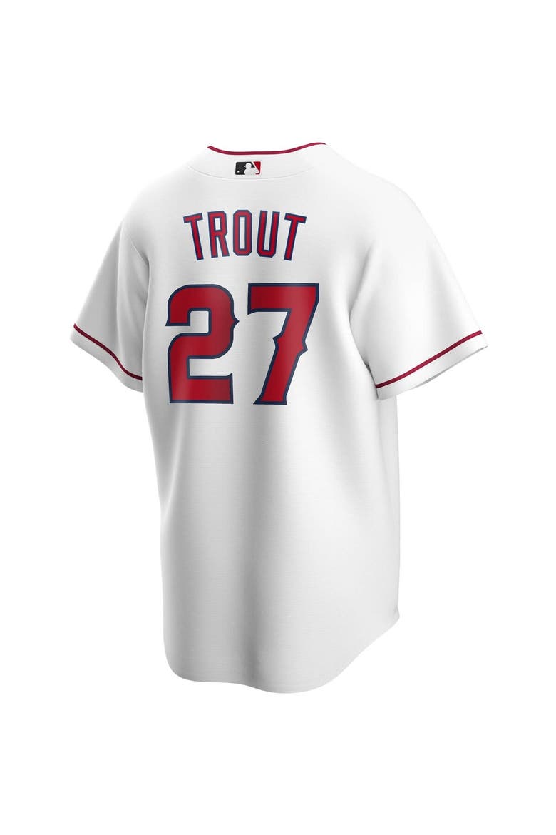 Youth Nike Mike Trout White Los Angeles Angels Alternate Replica Player Jersey, Alternate, color, White