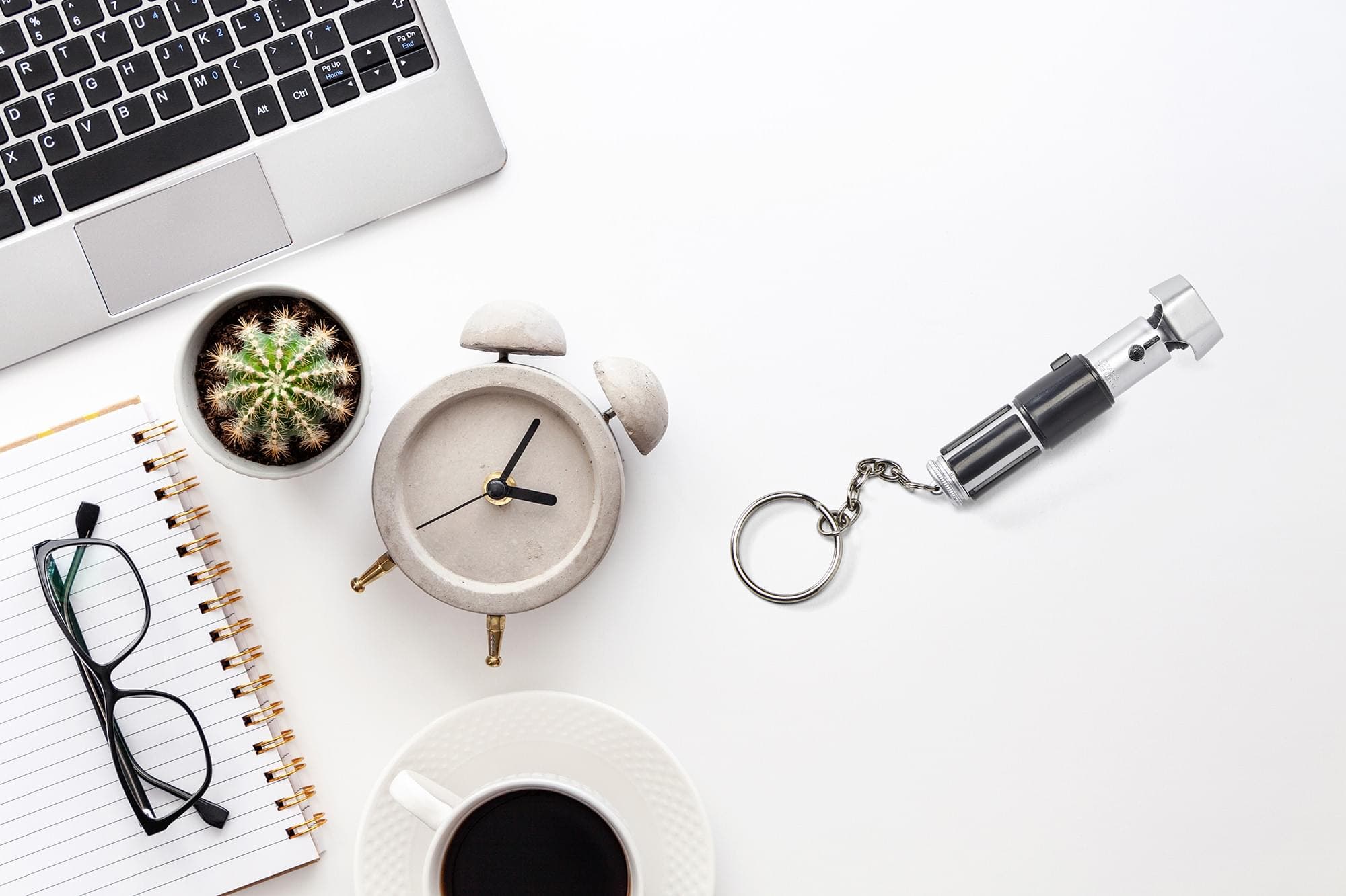 Toynk Star Wars Mini Lightsaber Flashlight Key Chain Yoda, Alternate, color, Green