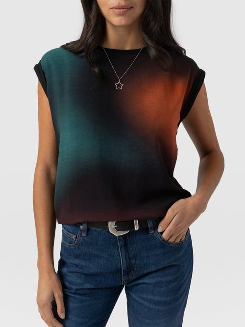Shop Saint + Sofia Turn Up Contrast Tee