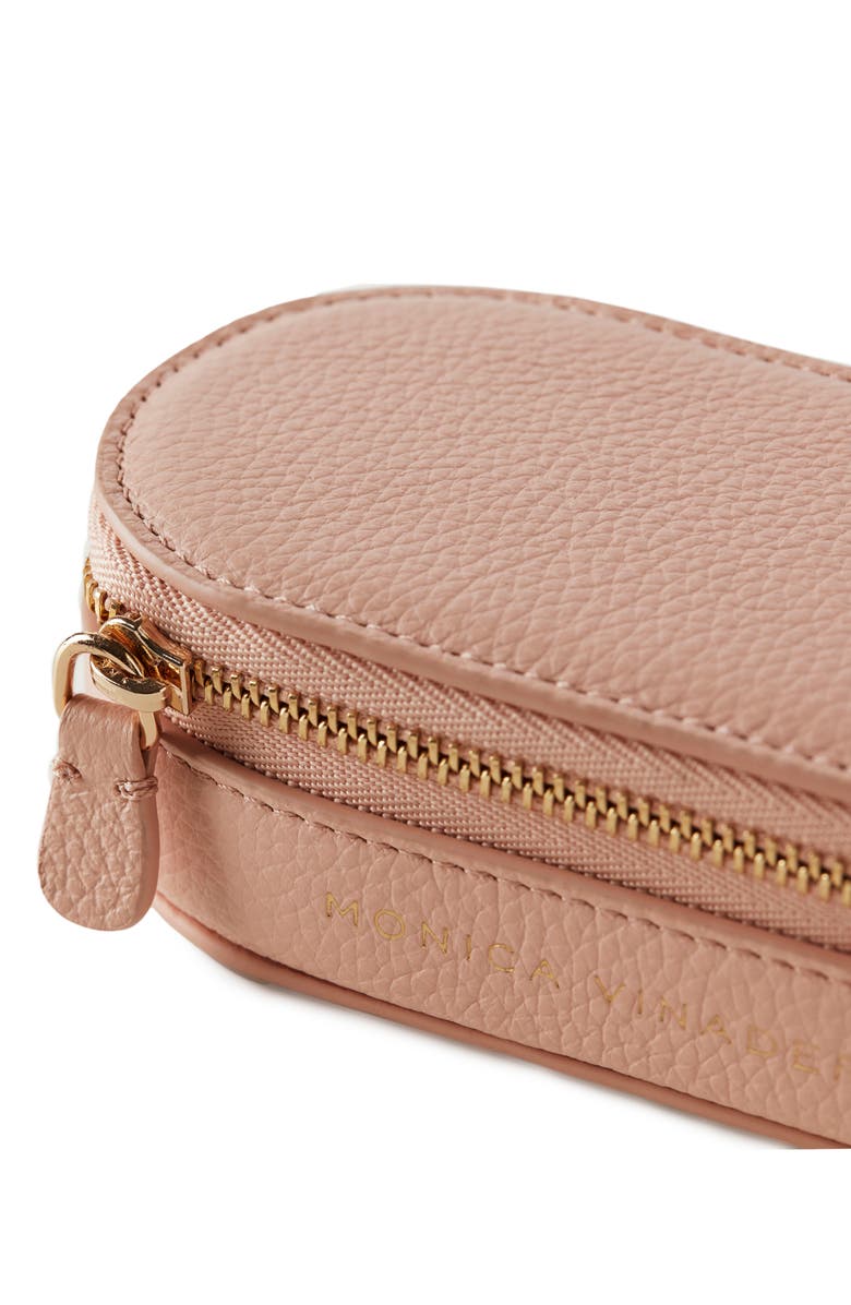 Monica Vinader Leather Mini Oval Trinket Box, Alternate, color,