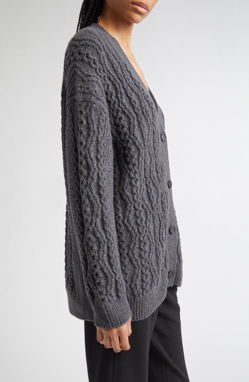 Vince Mixed Stitch Wool & Cashmere Blend Cardigan