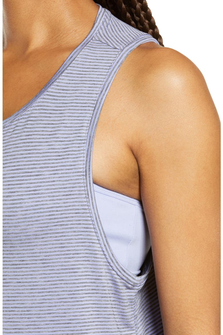 Work For It Stripe Tank Top, Alternate, color, BLUE THISTLE