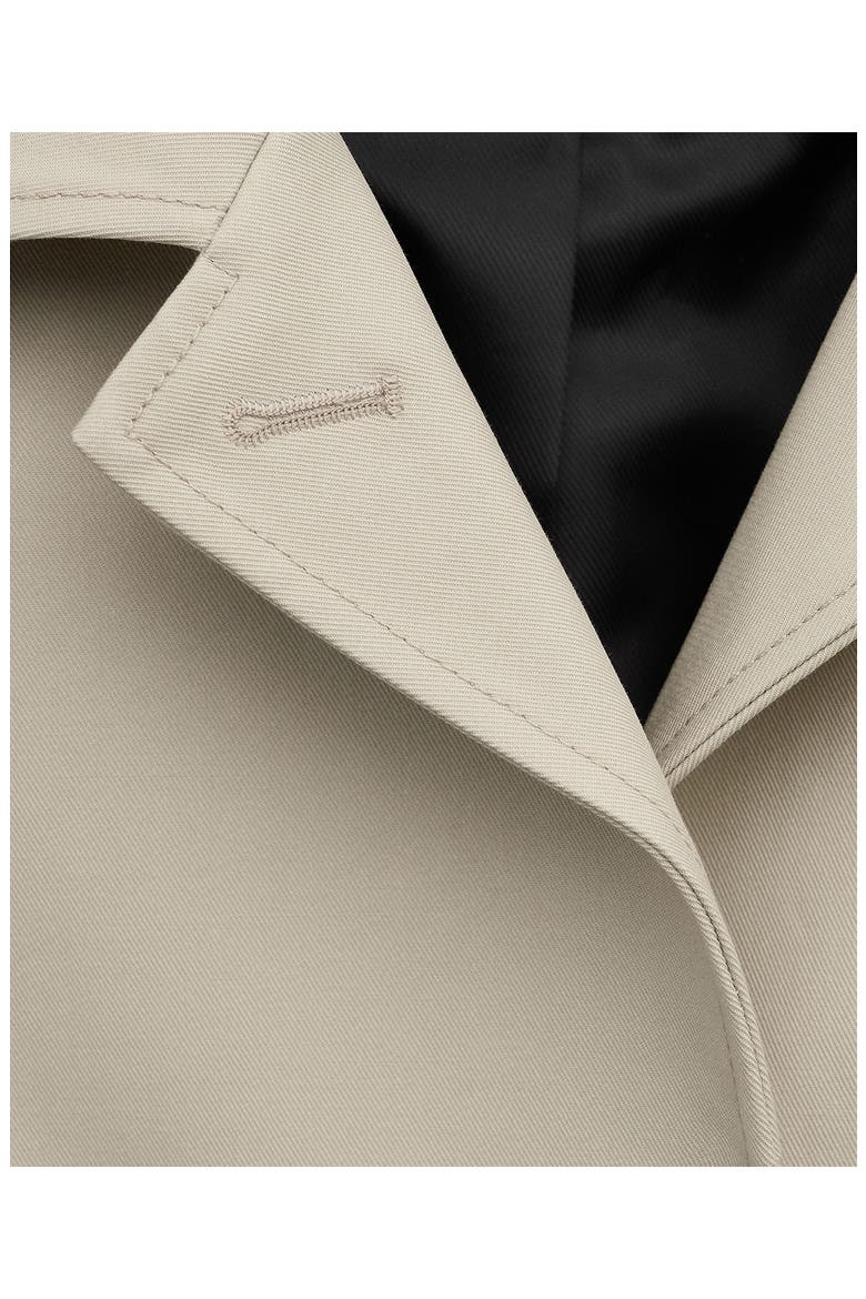 Cotton Twill Trench Coat, Alternate, color, LIGHT/ PASTEL GREY