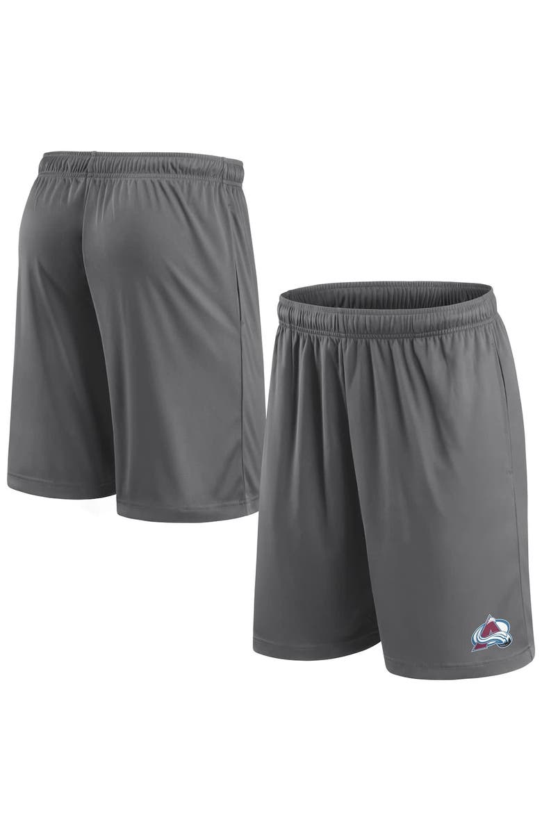 FANATICS Men's Fanatics  Gray Colorado Avalanche Primary Logo Shorts, Alternate, color, 