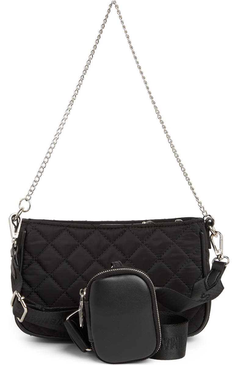 Steve Madden Bfred Quilted Nylon Crossbody Bag, Alternate, color,