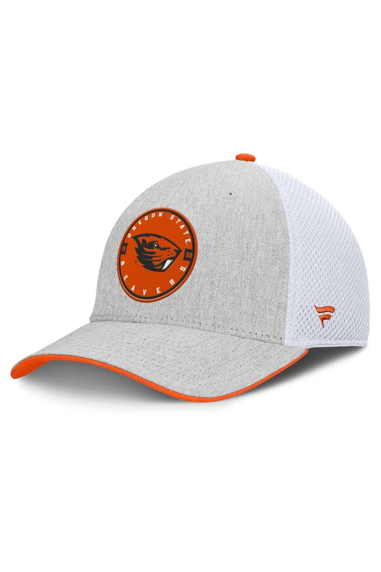 Men's Fanatics  Heather Gray Oregon State Beavers Trigger Flex Hat, Main, color, Heather Gray