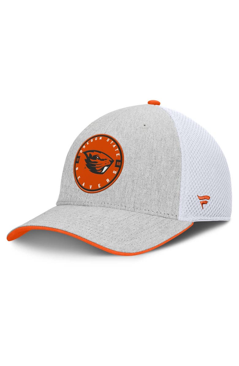 FANATICS Men's Fanatics Heather Gray Oregon State Beavers Trigger Flex Hat, Main, color, Heather Gray