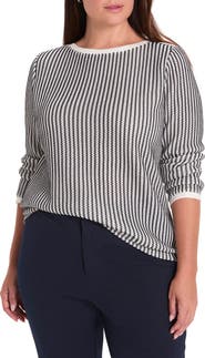 NIC+ZOE Zigag Knit Top