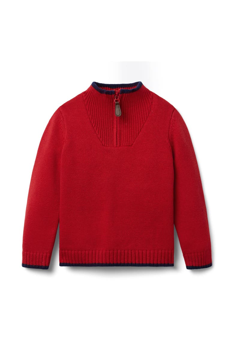 The Half-Zip Sweater, Main, color, Red