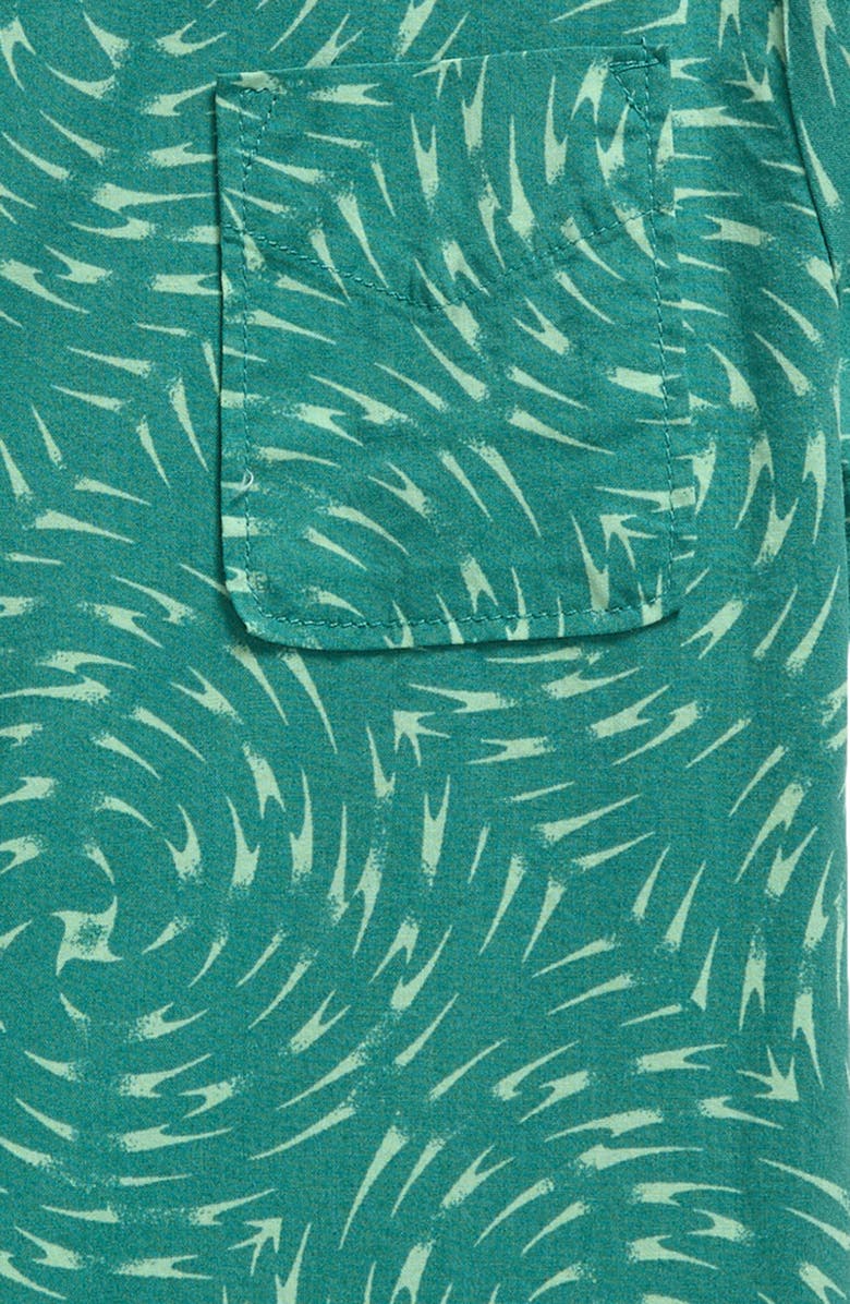 Volcom Kids' Print Short Sleeve Button-Up Shirt, Alternate, color, 