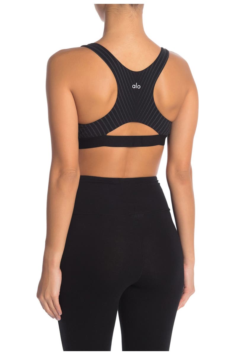 Alo Reflective Moonlit Cutout Bra, Alternate, color, 
