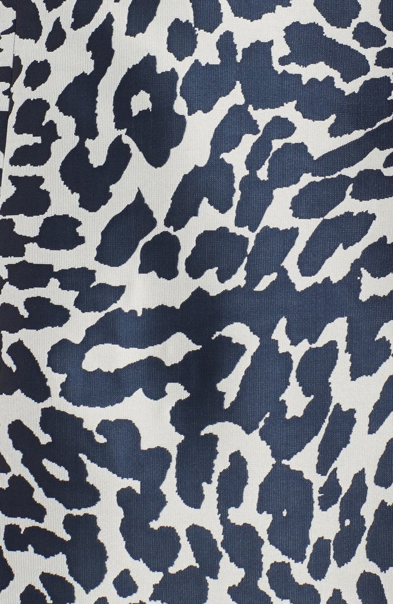 Eliza J Embellished Print Woven Sheath Dress, Alternate, color,