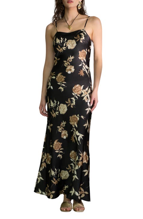 Floral Satin Slipdress