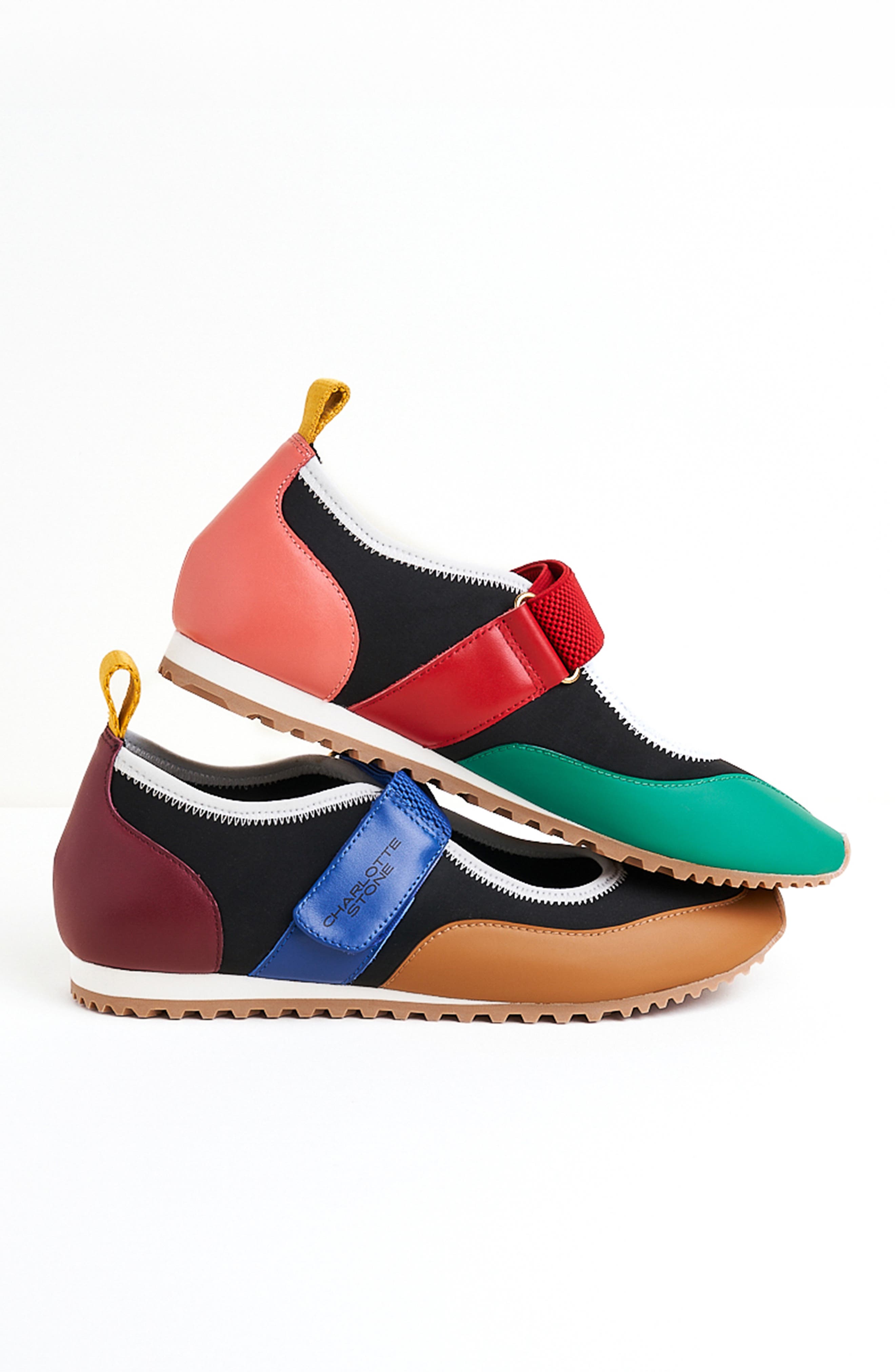 Charlotte Stone Mable Mismatched Ballet Sneaker, Alternate, color, Treasure