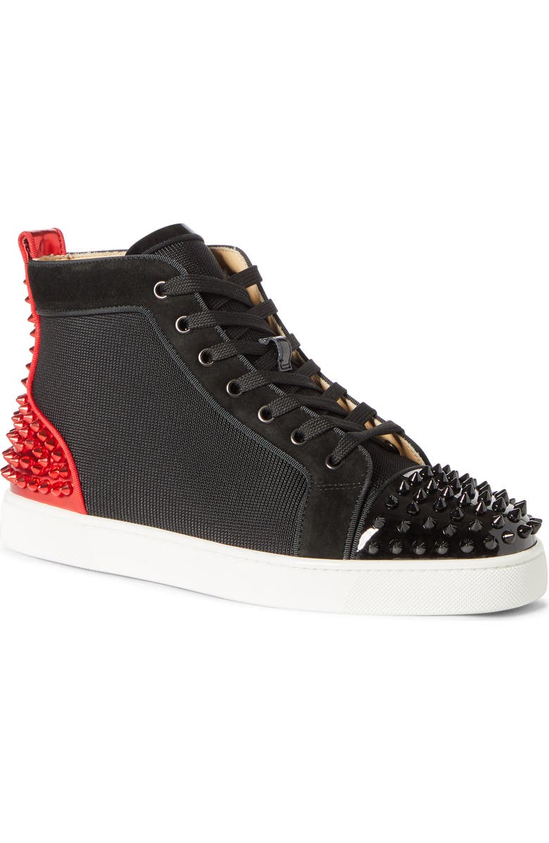 Christian Louboutin AC Lou Spikes 2 High Top Sneaker, Main, color,