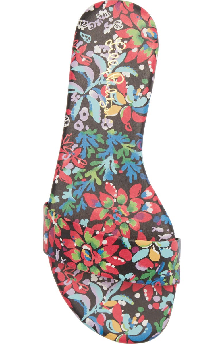 Lilly Pulitzer<sup>®</sup> Emery Floral Slide Sandal, Alternate, color,