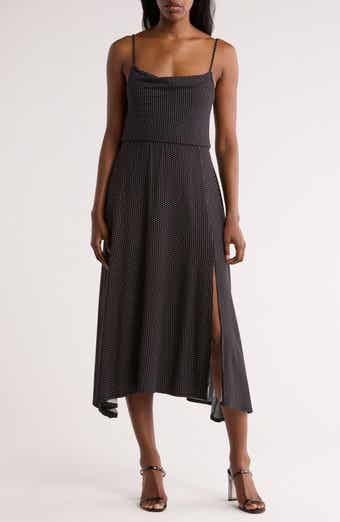 Loveappella Drape Midi Dress