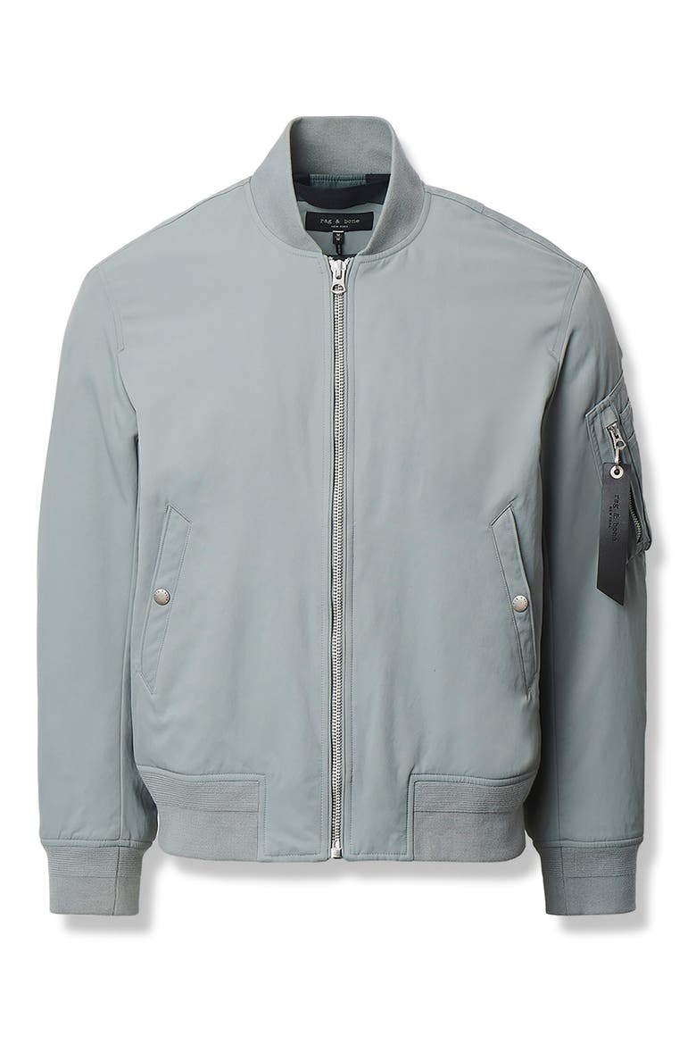 Manston Nylon Bomber Jacket, Alternate, color, GREY MIST