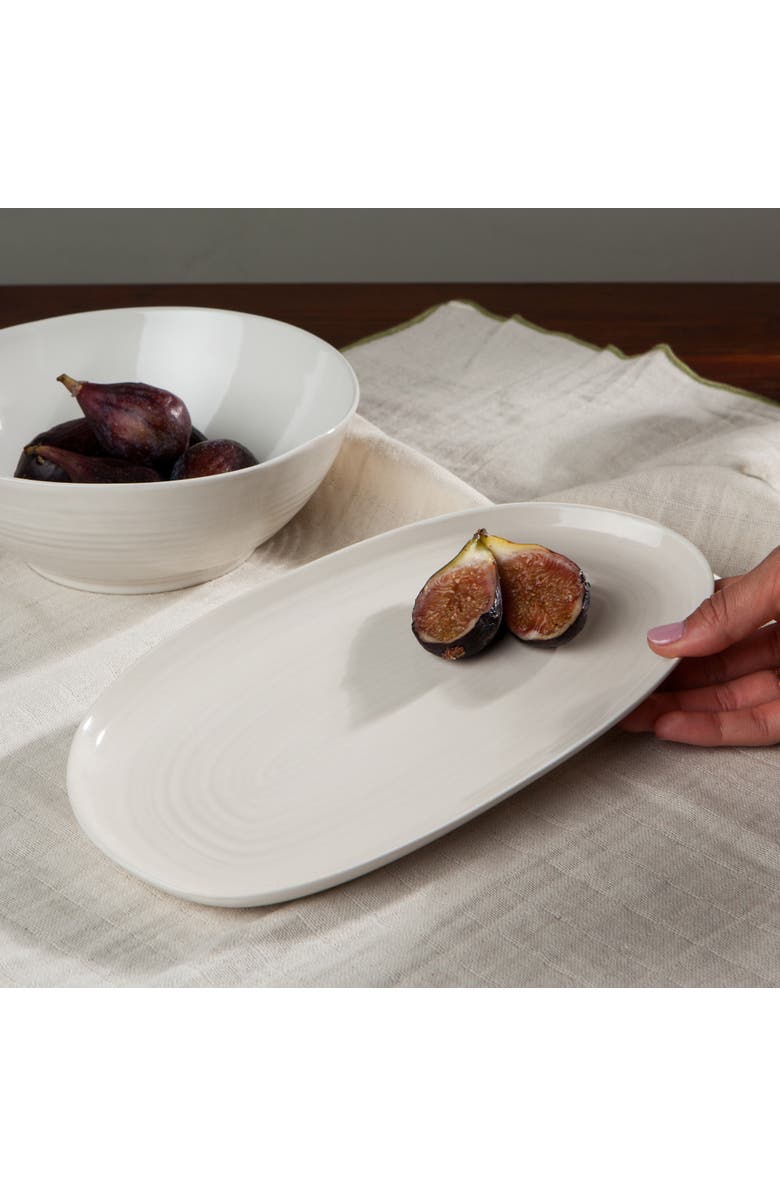 Danica Brands Set of 4 Oval Platter 10.5 Inch, Alternate, color, Aquarius Oyster
