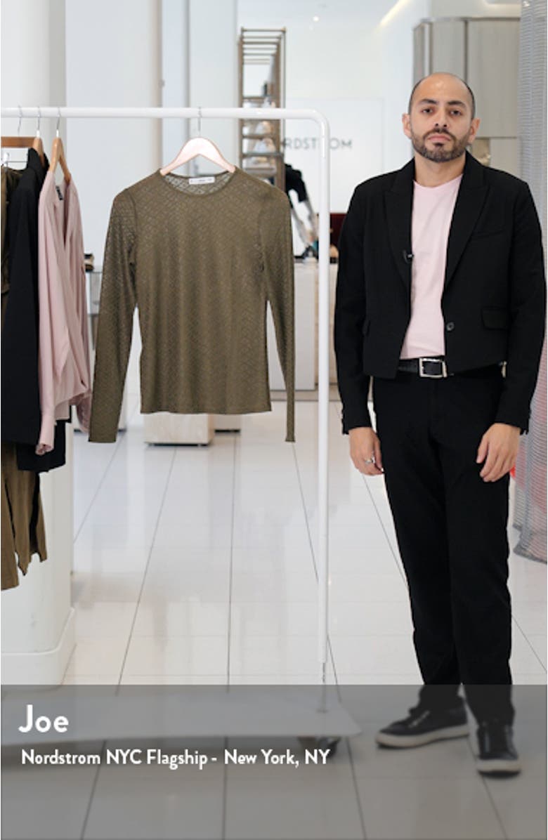 Textured Long Sleeve T-Shirt, sales video thumbnail