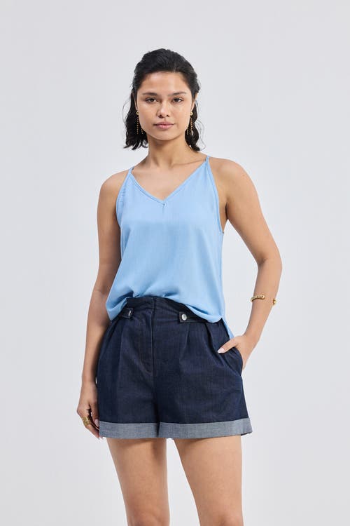 Reistor Endless Sunday Top In Denim In Ocean Blue