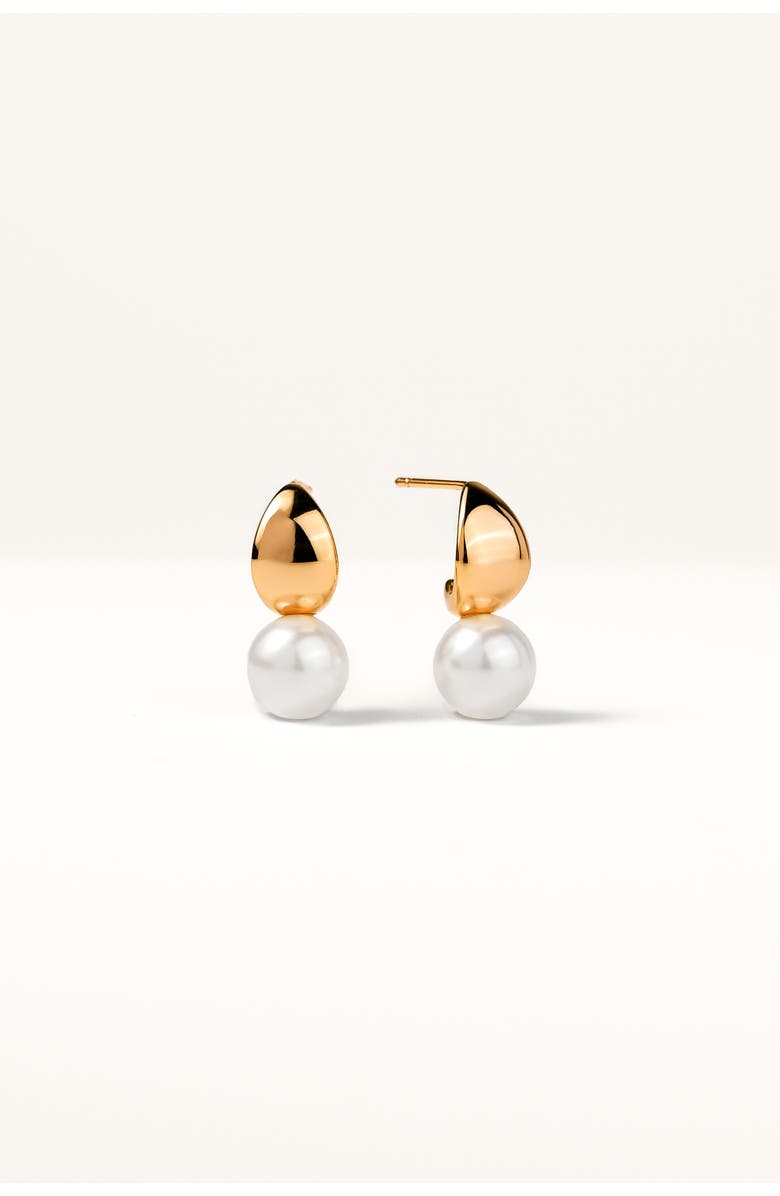 Zynnia Collective Dew Pearl Drop Earrings, Main, color, Gold
