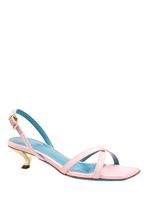 Vulcano Halter Satin Sandal