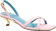 Valentina Rangoni Vulcano Halter Satin Sandal