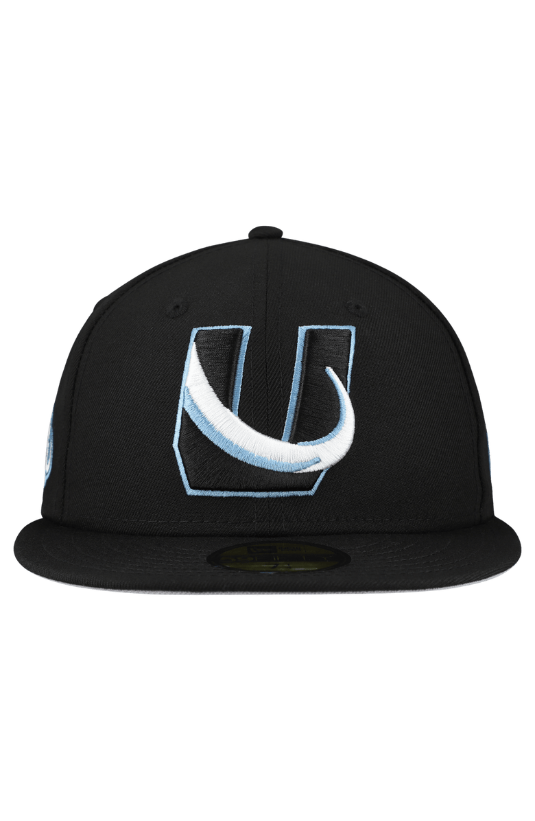 New Era Men's New Era Black Utah Mammoth Team Secondary 59FIFTY Fitted Hat, Alternate, color, Black
