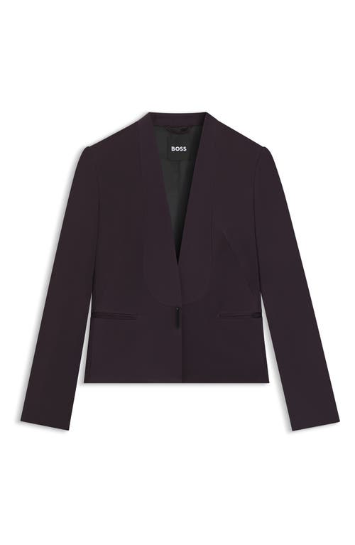 Hugo Boss Boss Jia One-button Blazer In Purple