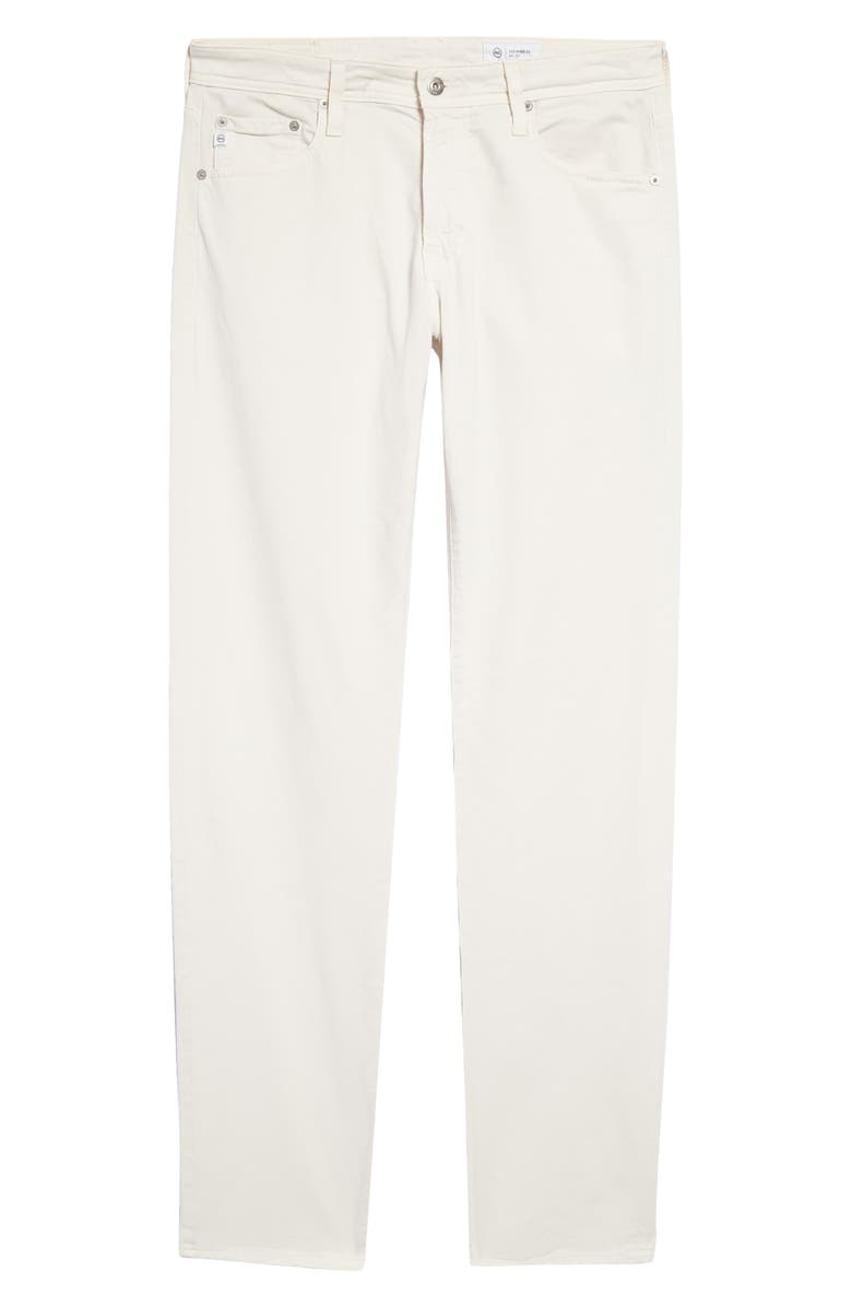 AG Tellis Sueded Stretch Sateen Slim Leg Pants, Main, color, Sulfur Fade To Graye