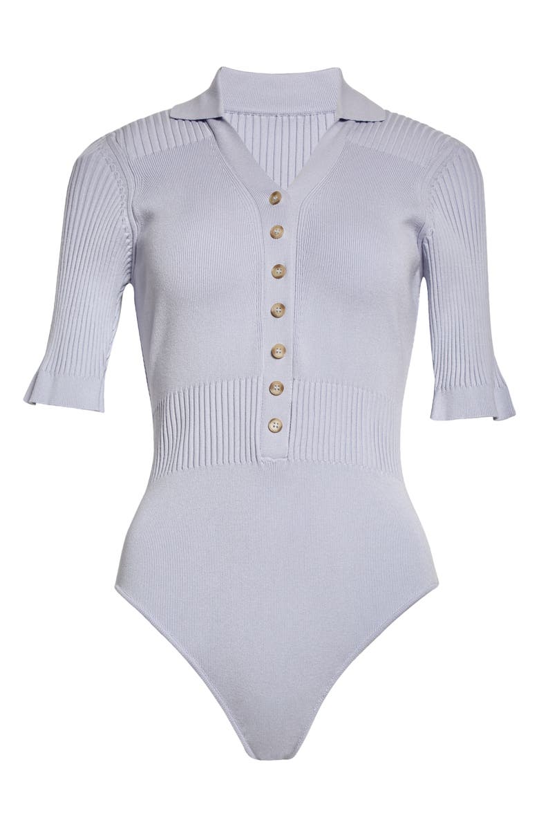 Jacquemus Le Body Yauco Rib Bodysuit, Alternate, color, 