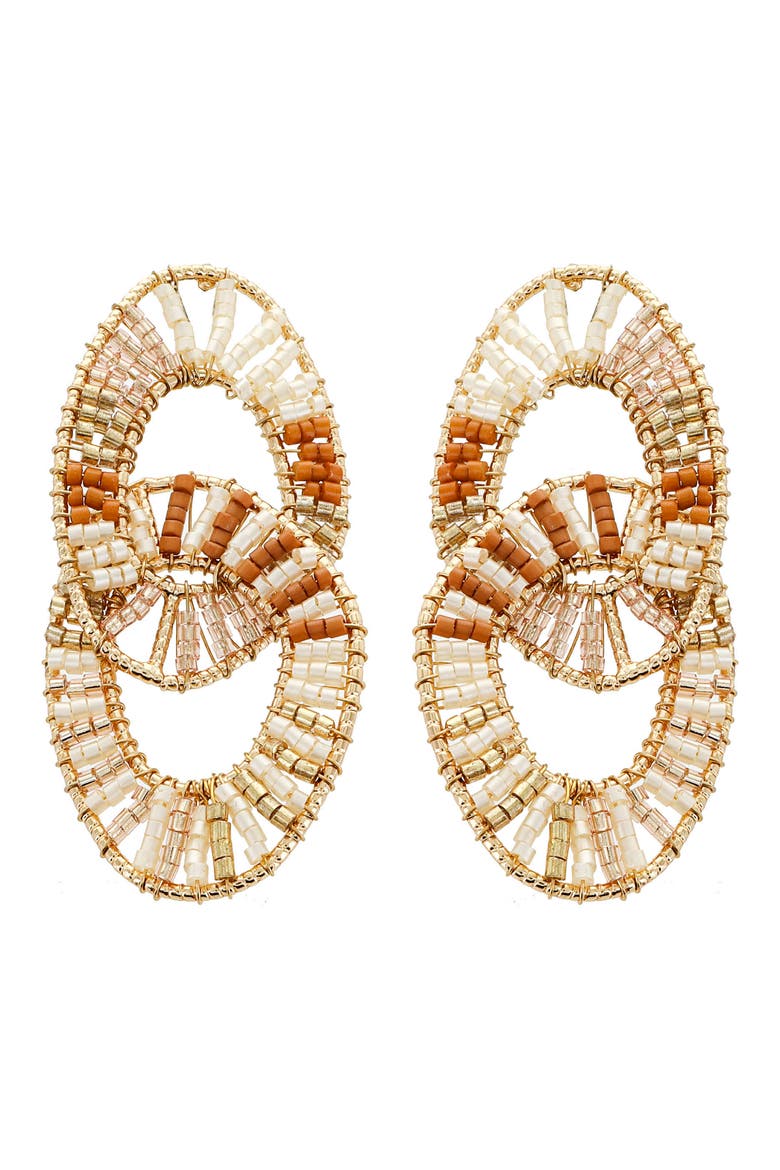 Panacea Natural Seed Bead Link Drop Earrings (Women) | Nordstromrack