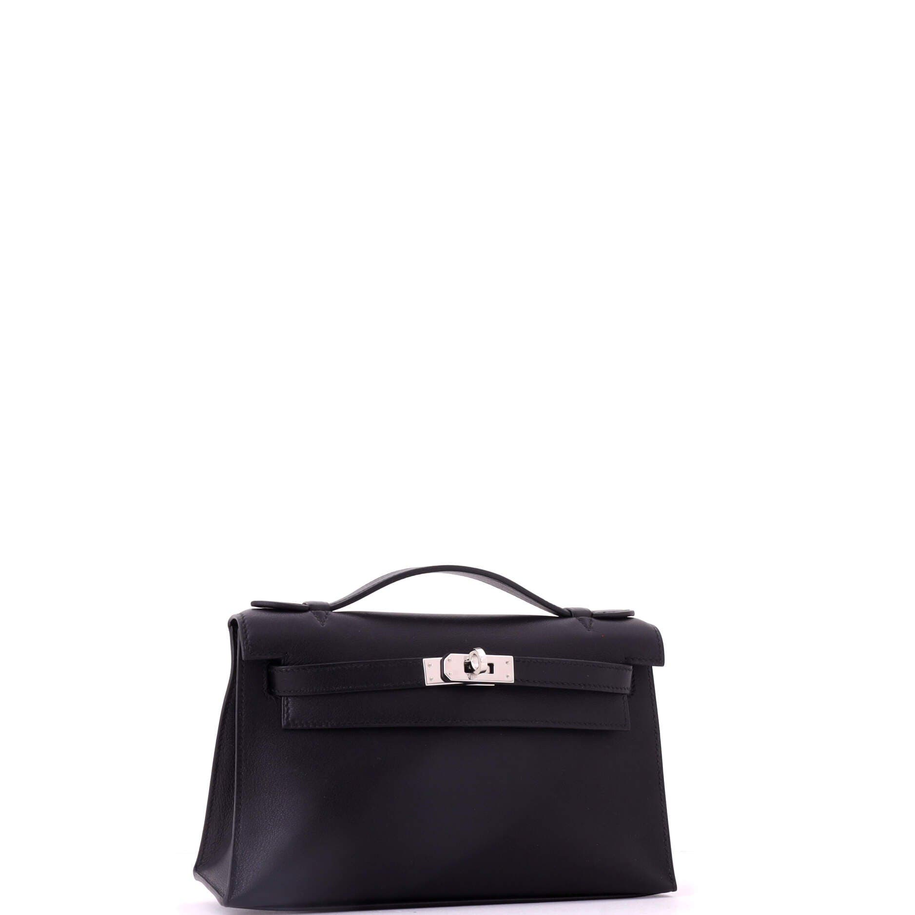 Kelly Pochette Swift, Alternate, color, Black