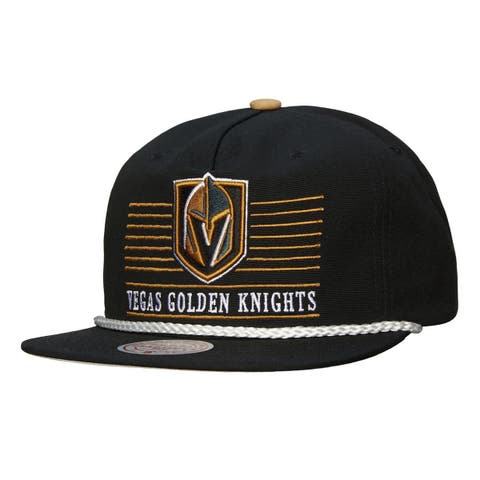 Men's Mitchell & Ness Black Vegas Golden Knights Ascend Deadstock Snapback Hat