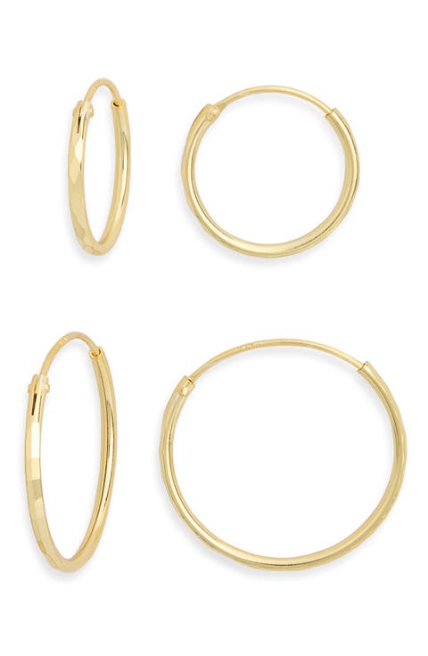 Endless Hoop Earrings Set